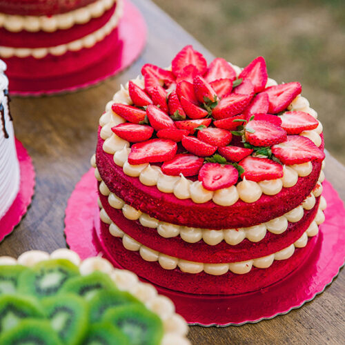Strawberry Swirl Cake